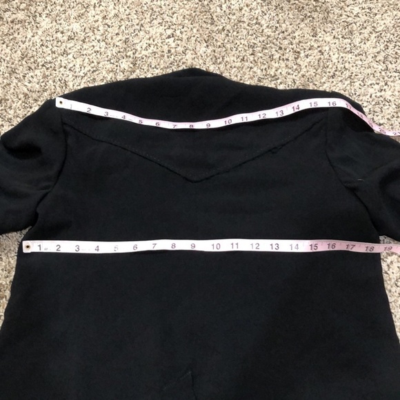 Cinq A Sept Altered Dani Fringe Blazer Size 4 Black - Picture 10 of 13